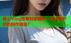 糖心Vlog账号封禁揭秘：如何保护你的创作自由？