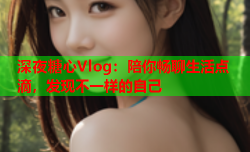 深夜糖心Vlog：陪你畅聊生活点滴，发现不一样的自己