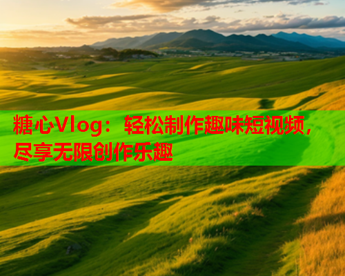 糖心Vlog：轻松制作趣味短视频，尽享无限创作乐趣  第2张