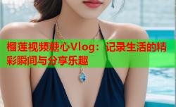 榴莲视频糖心Vlog：记录生活的精彩瞬间与分享乐趣