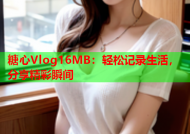 糖心Vlog16MB：轻松记录生活，分享精彩瞬间