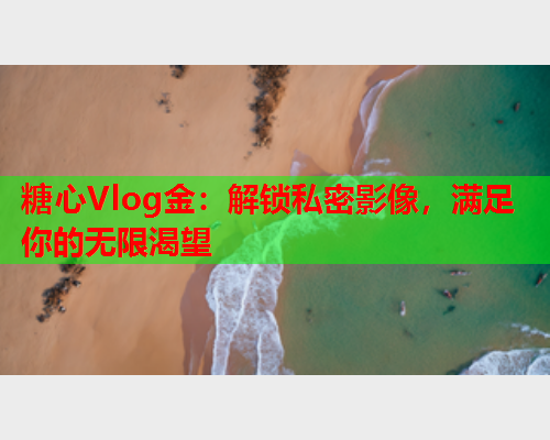 糖心Vlog金：解锁私密影像，满足你的无限渴望  第1张